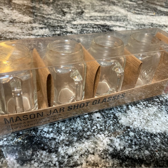 NWT. Kikkerland | Mason Jar Shot Glasses - Picture 5 of 6